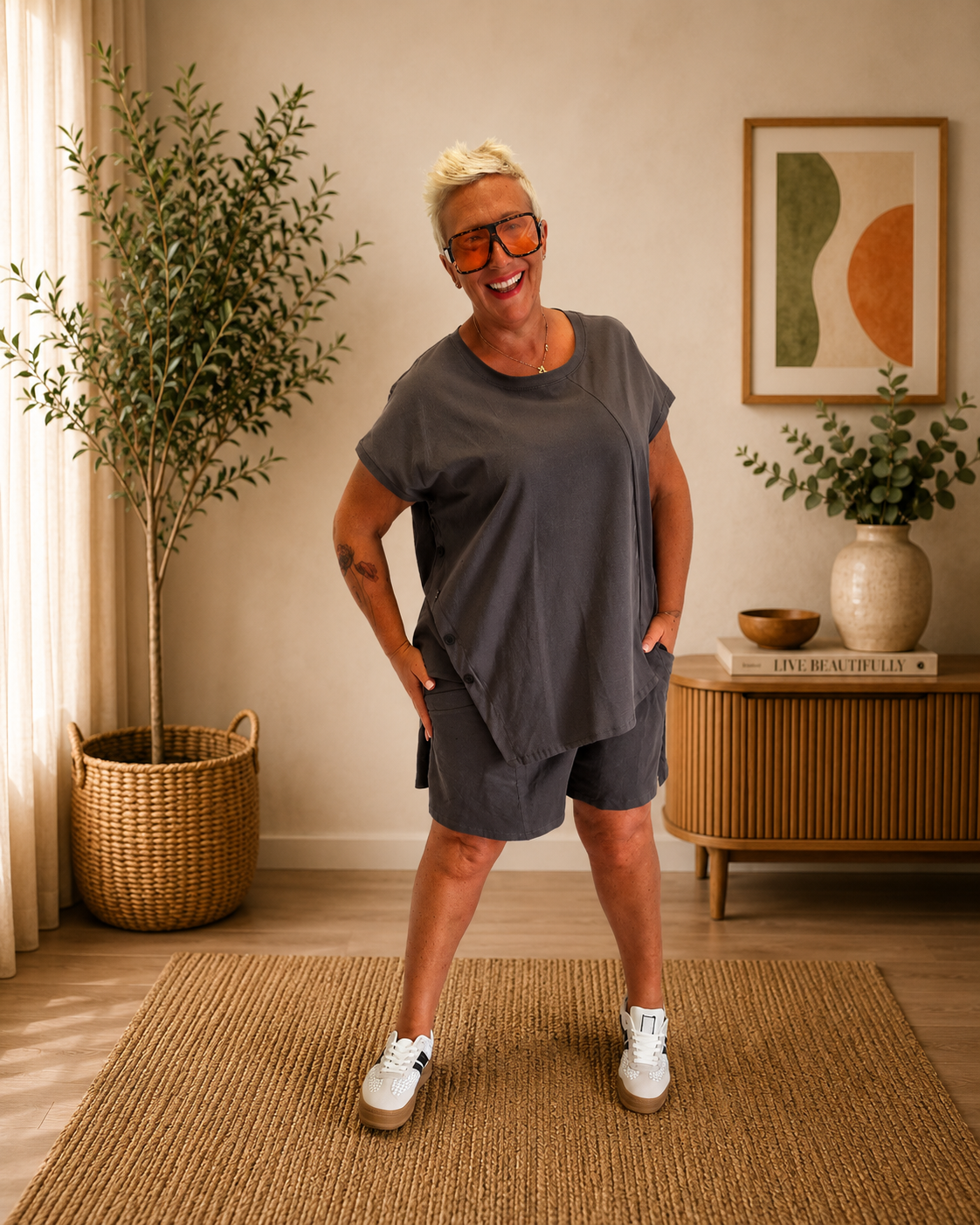 T-shirt bottoncina