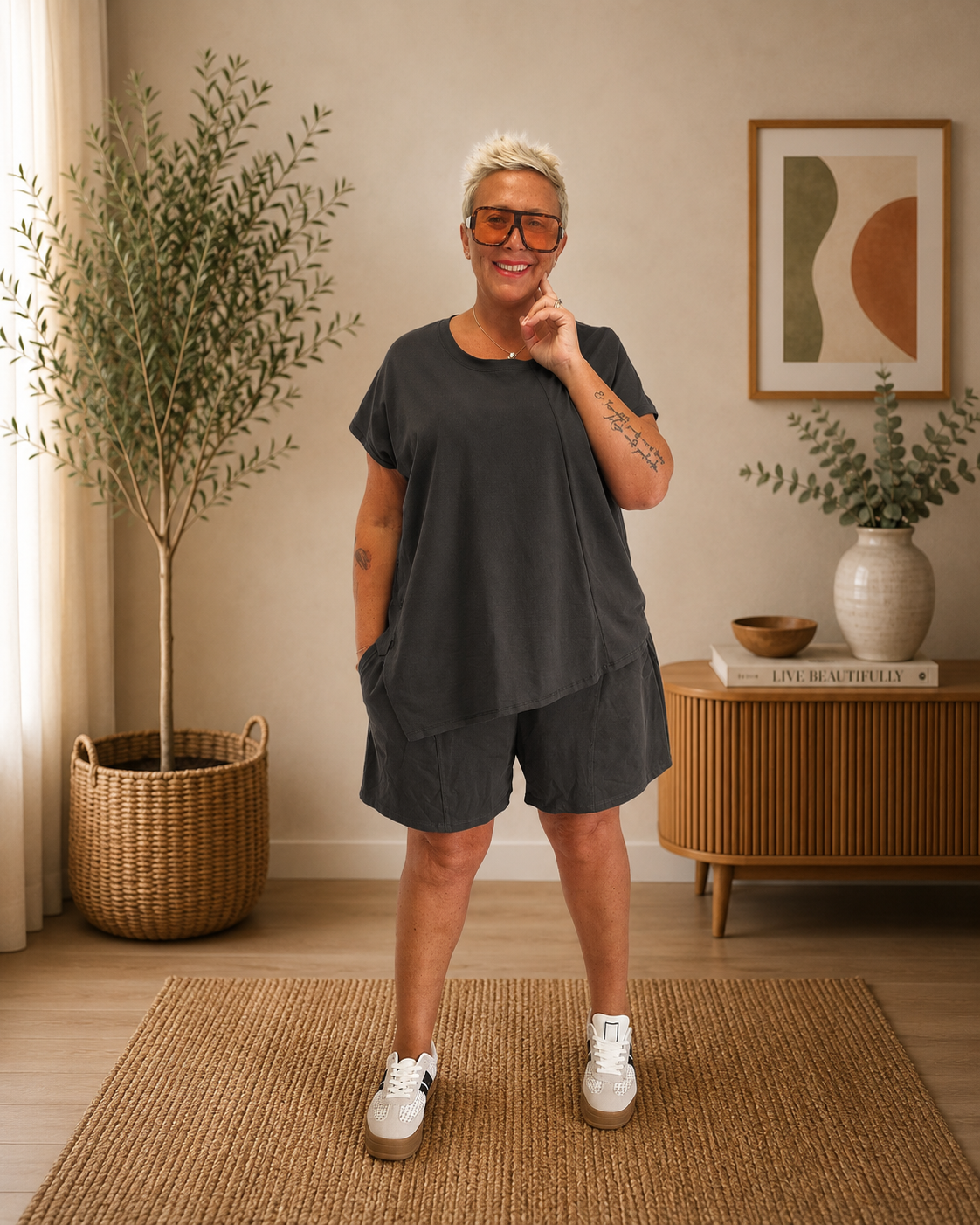 T-shirt bottoncina