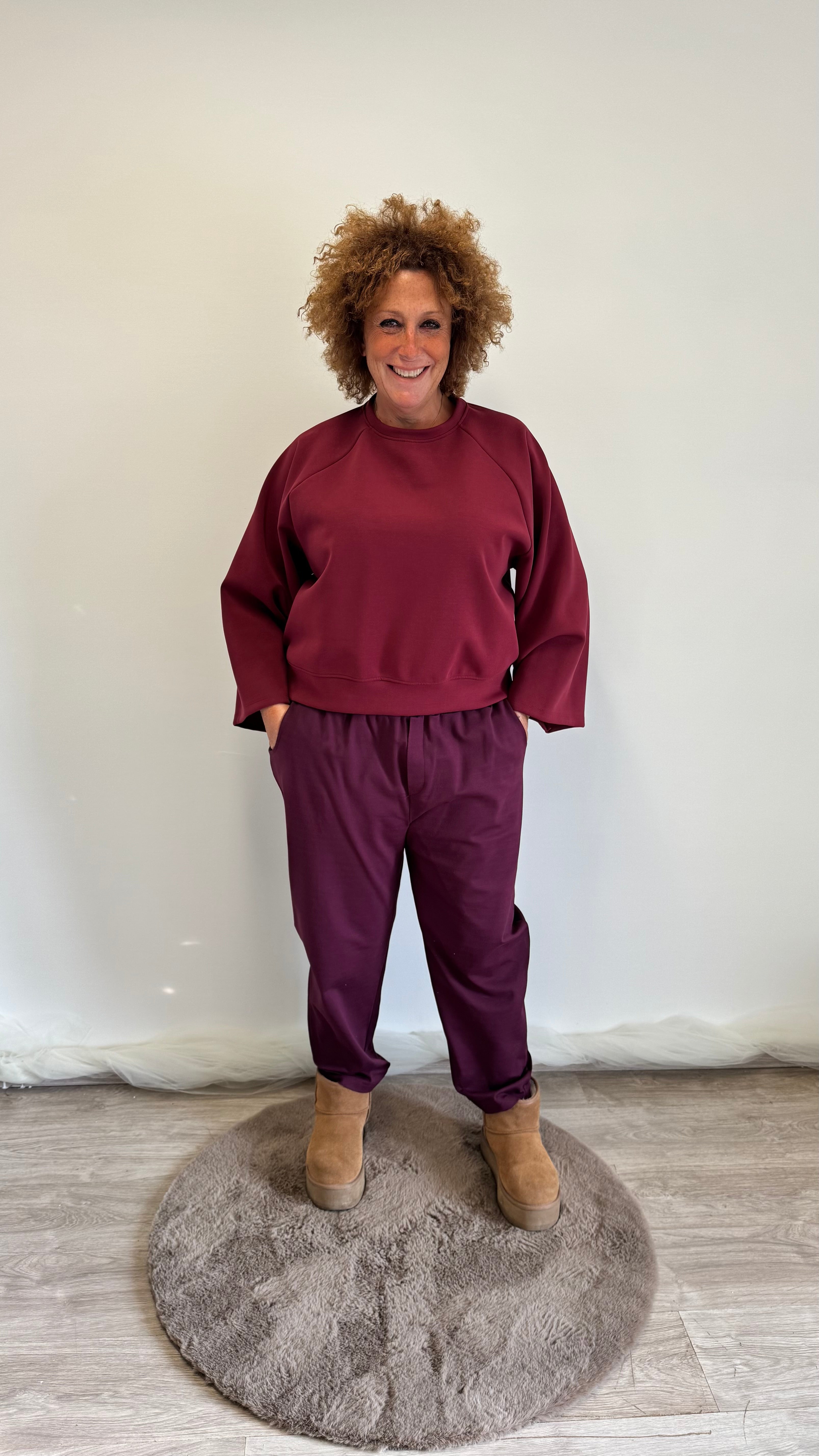 New Jersey wide-sleeved sweatshirt