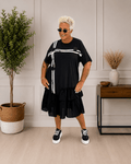 Abito Black & White Tulle - Alebea