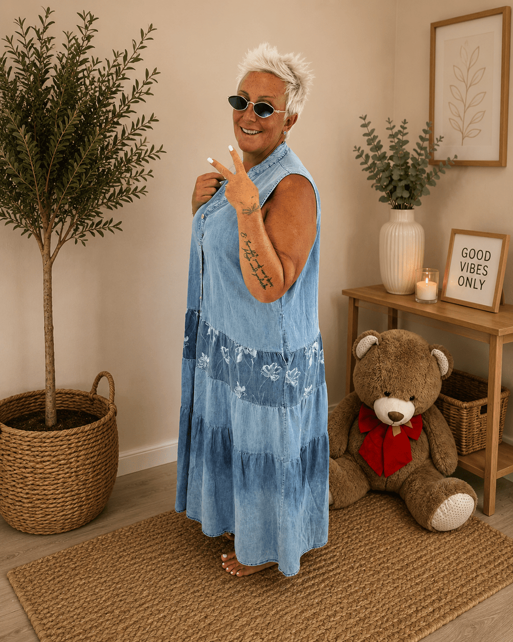 Abito Gilet Jeans - Alebea