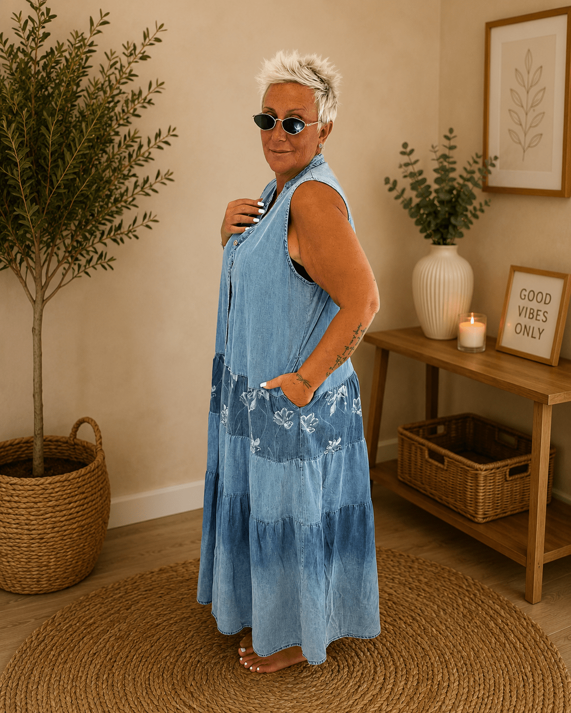 Abito Gilet Jeans - Alebea
