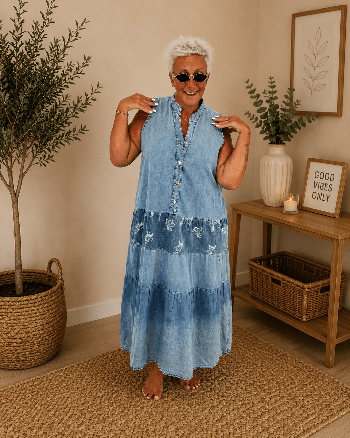 Abito Gilet Jeans - Alebea
