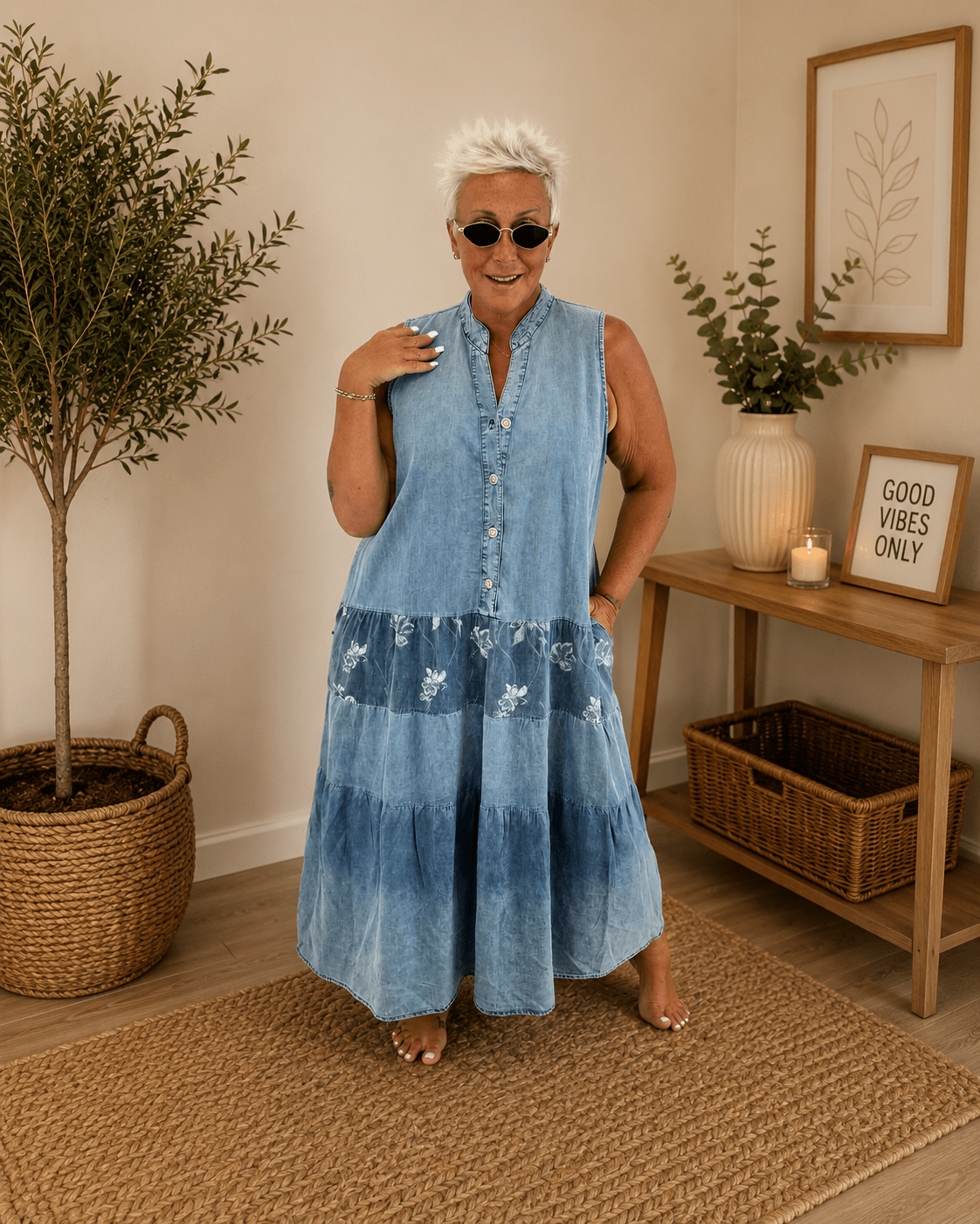 Abito Gilet Jeans - Alebea