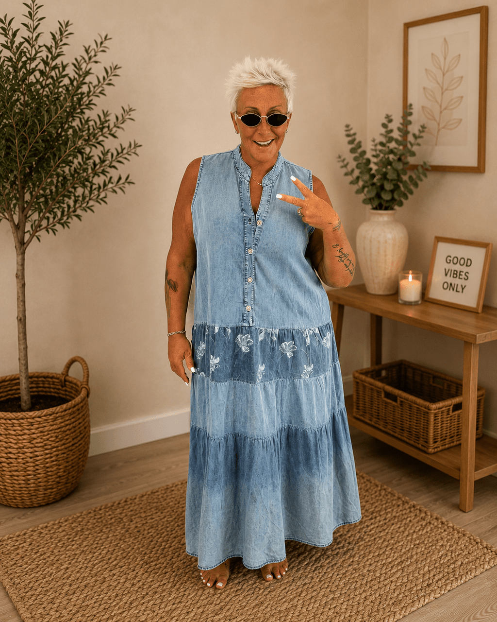 Abito Gilet Jeans - Alebea