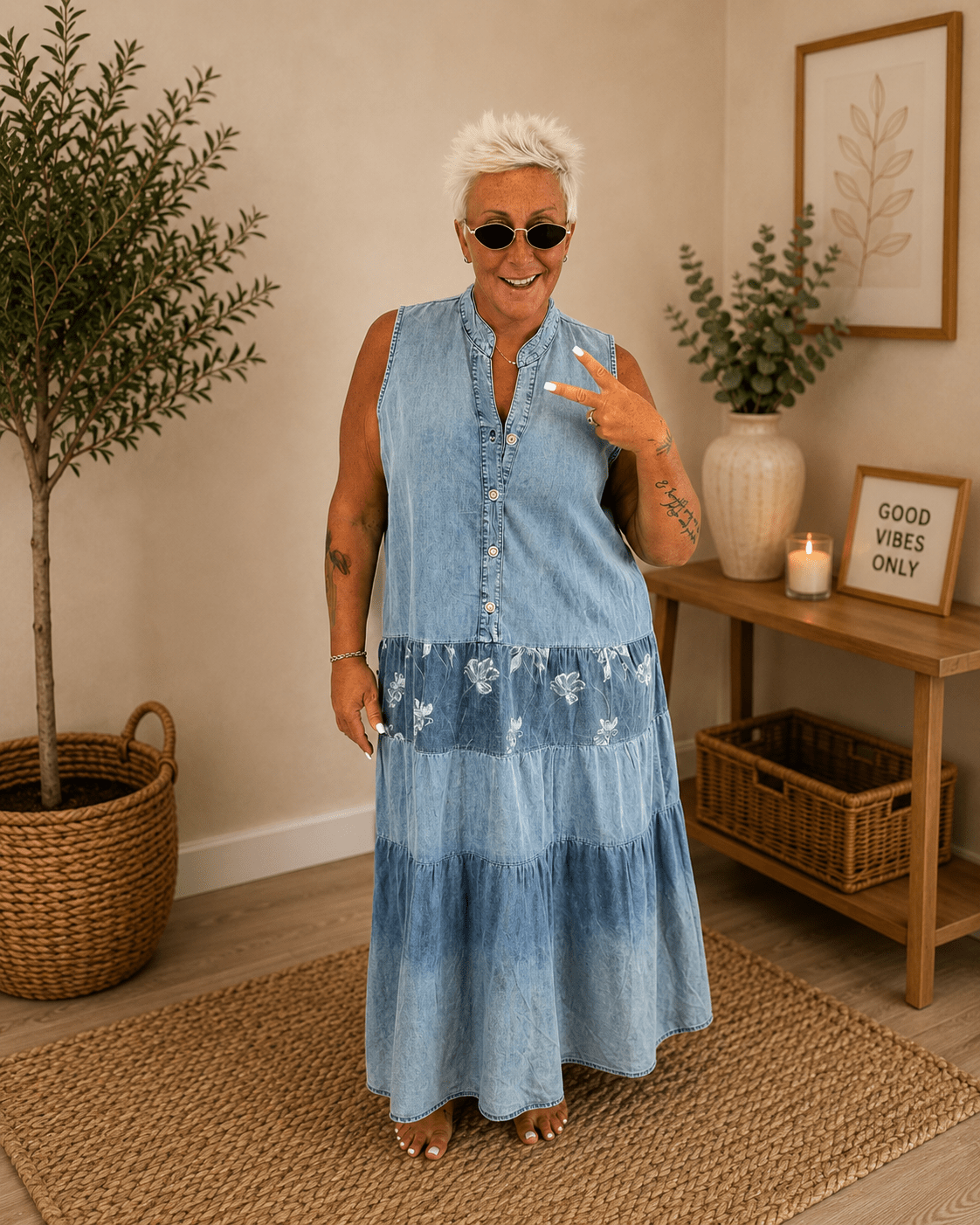 Abito Gilet Jeans - Alebea