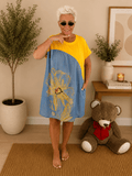 Abito jeans bicolor - Alebea