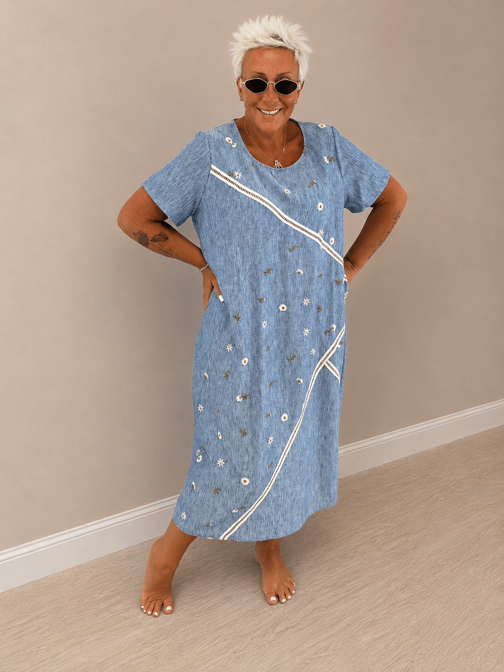 Abito jeans margherite - Alebea