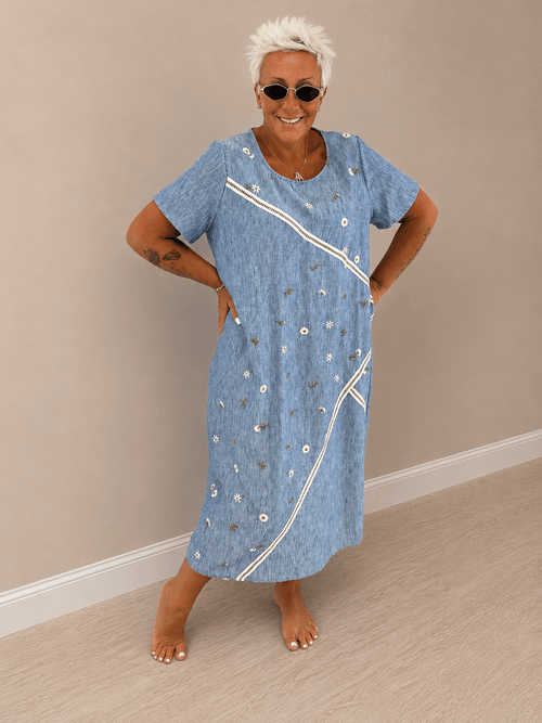 Abito jeans margherite - Alebea