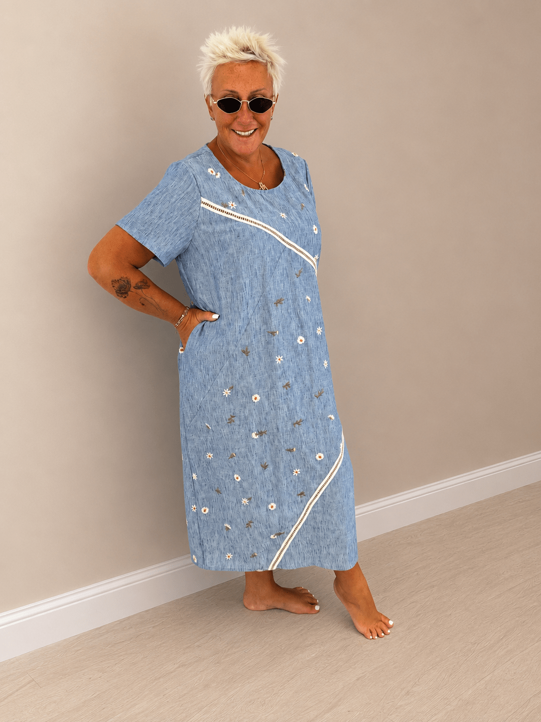 Abito jeans margherite - Alebea