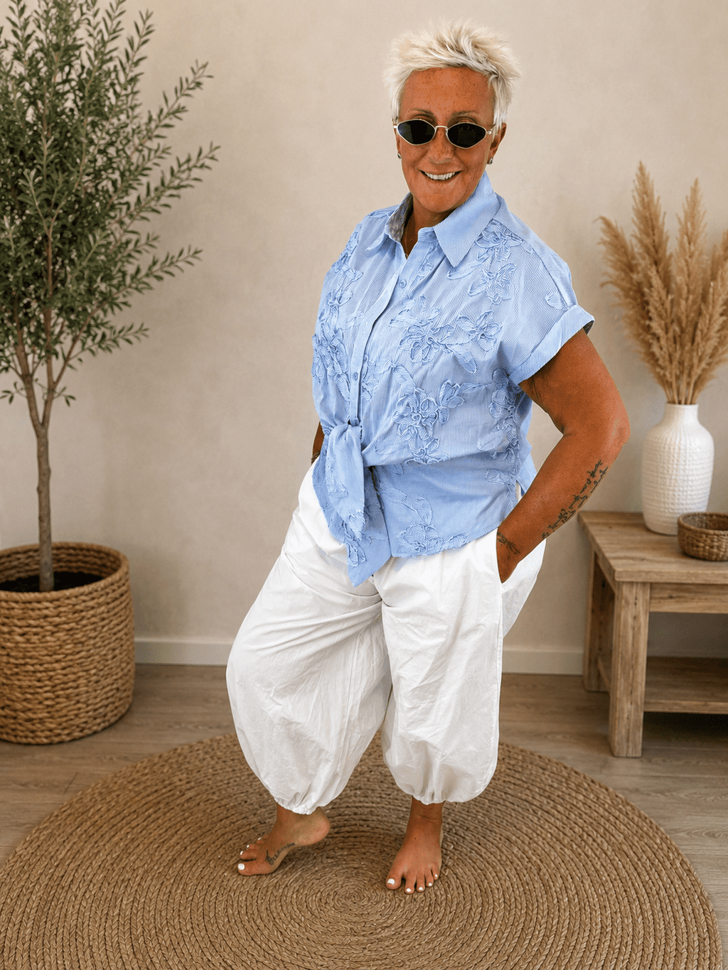 Camicia Ricamo - Alebea