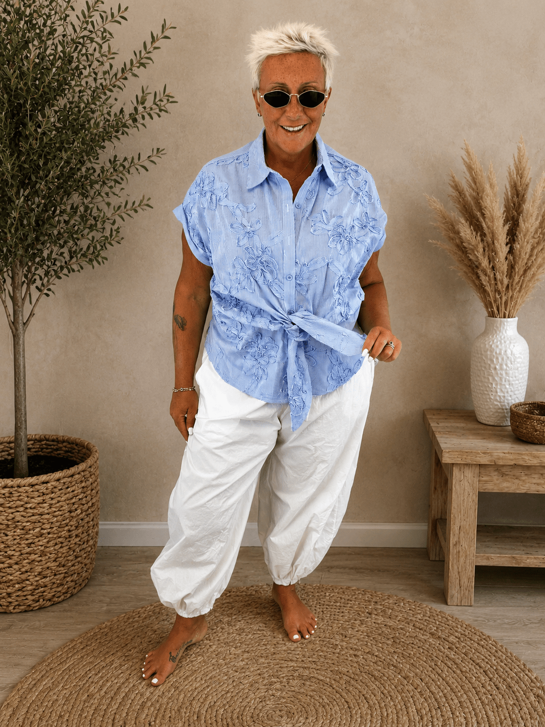 Camicia Ricamo - Alebea