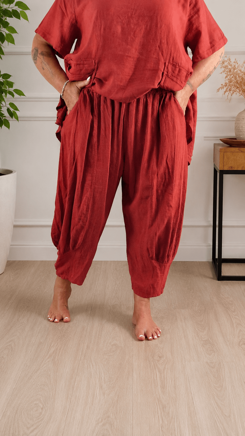 Pantalone Pinocchio lino - Alebea