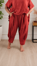 Pantalone Pinocchio lino - Alebea
