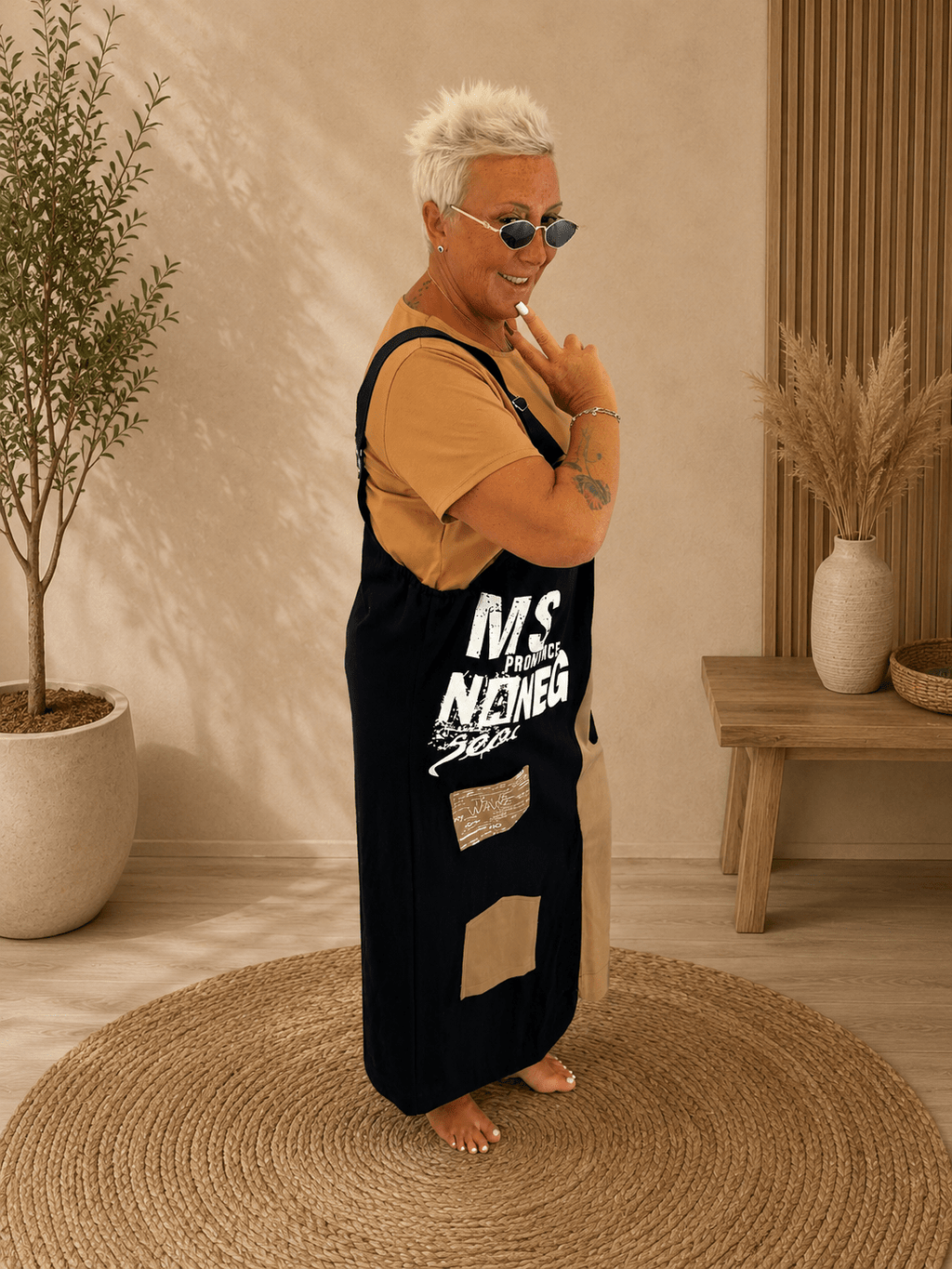 Salopette Jeans Chiusura - Alebea