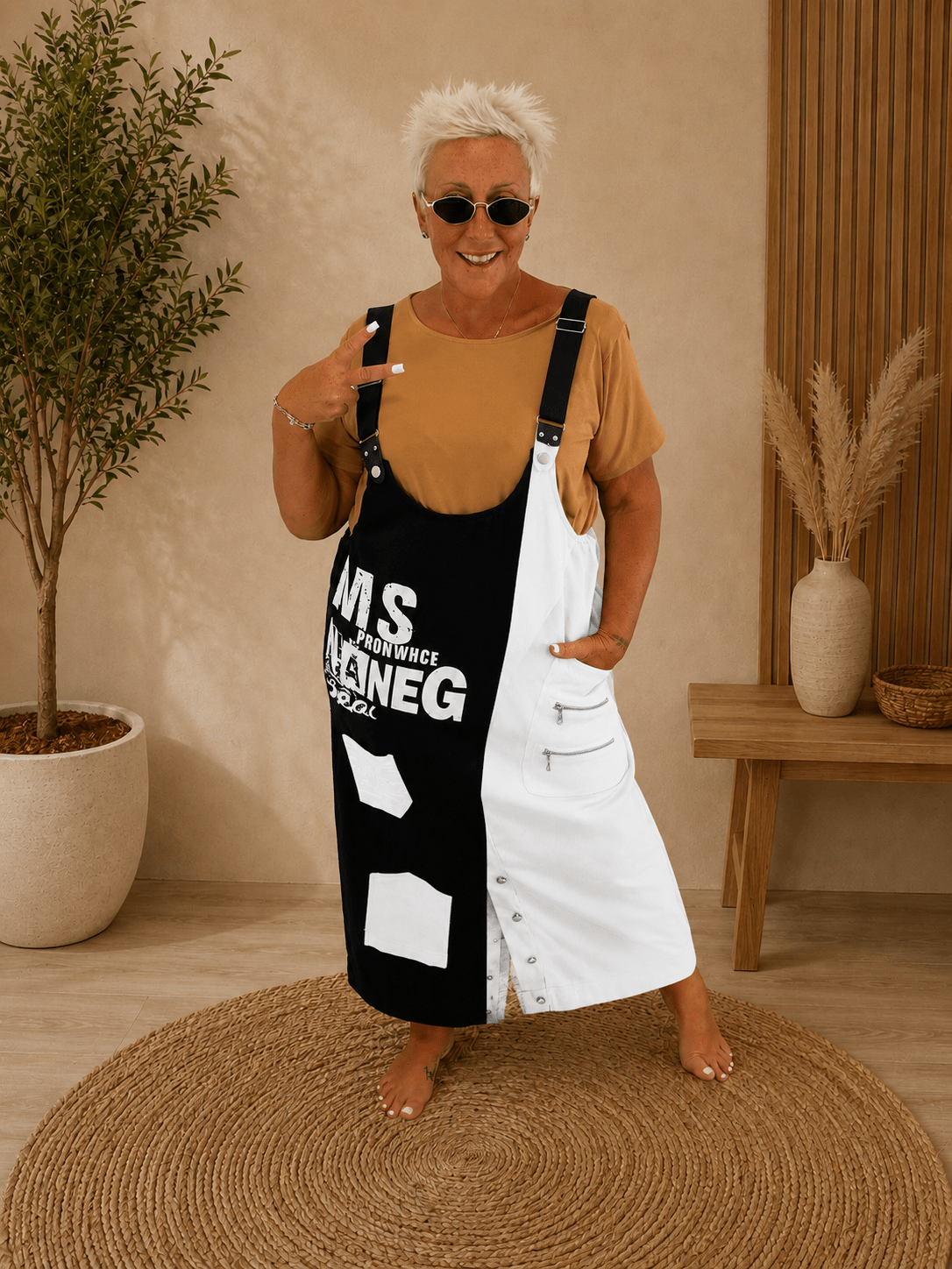 Salopette Jeans Chiusura - Alebea
