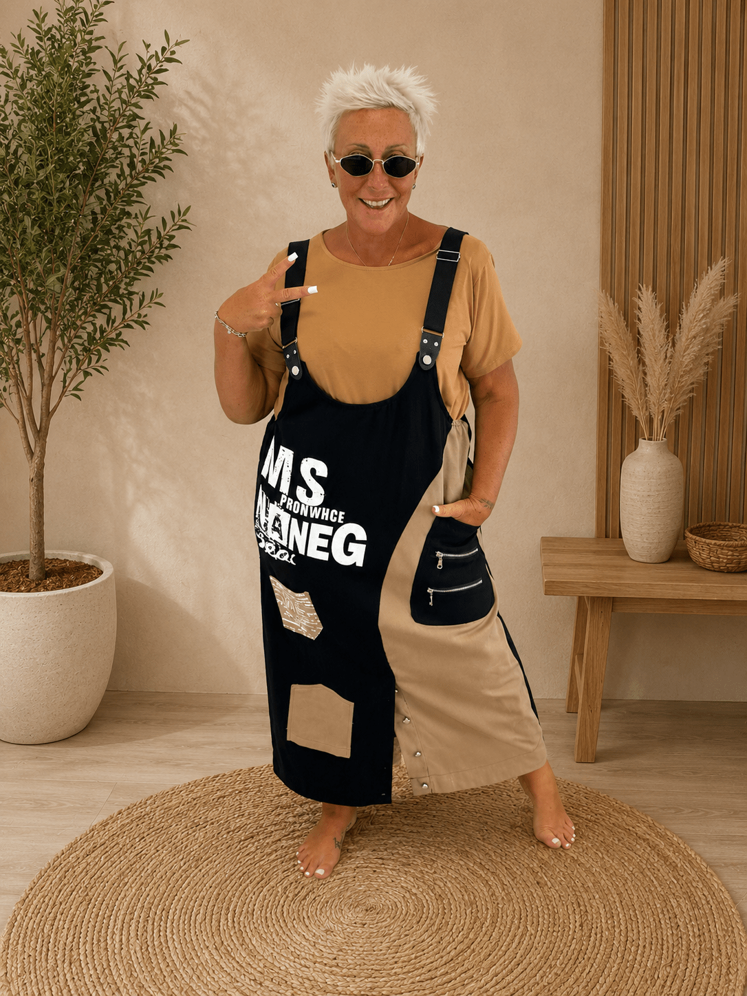 Salopette Jeans Chiusura - Alebea