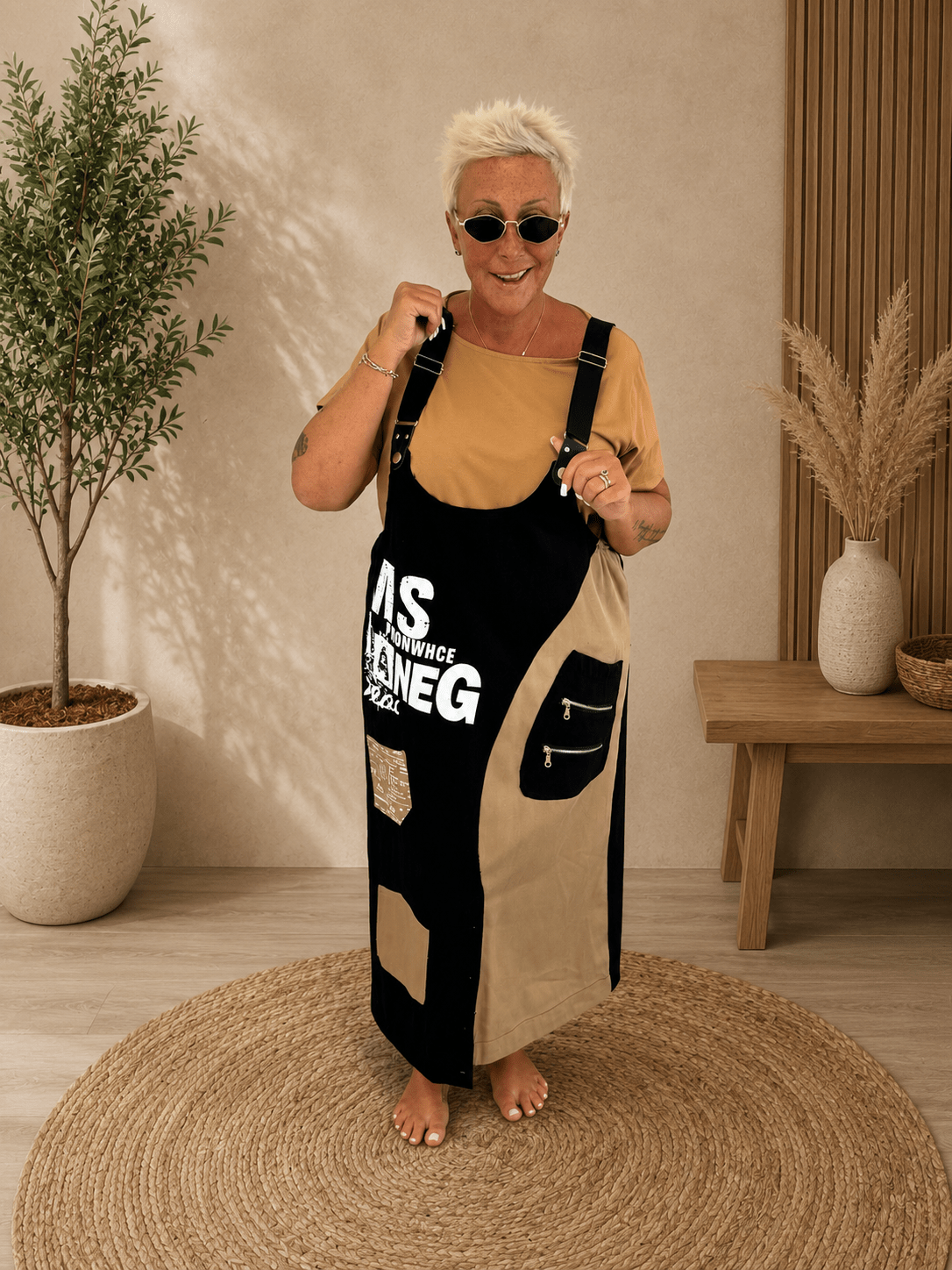Salopette Jeans Chiusura - Alebea