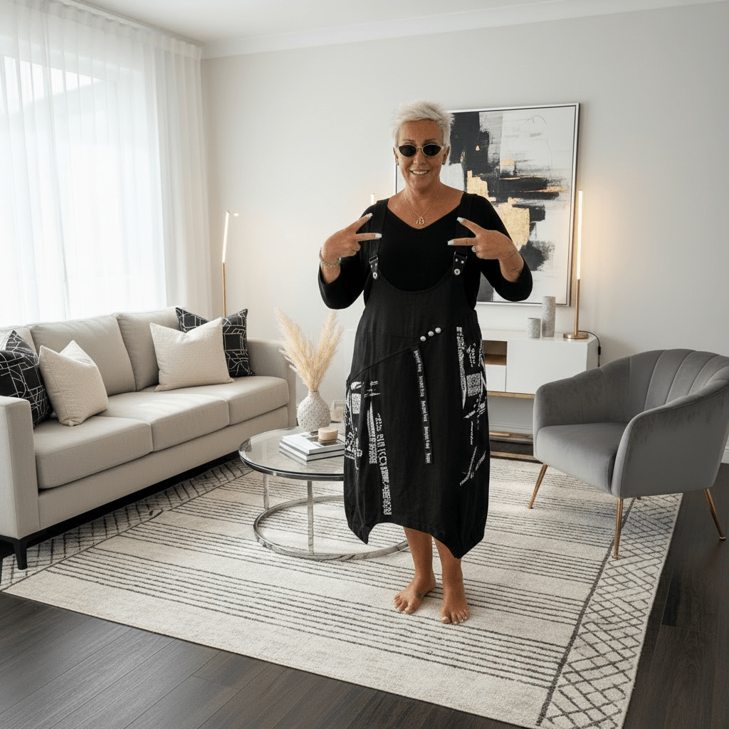 Salopette Jeans Scritta - Alebea