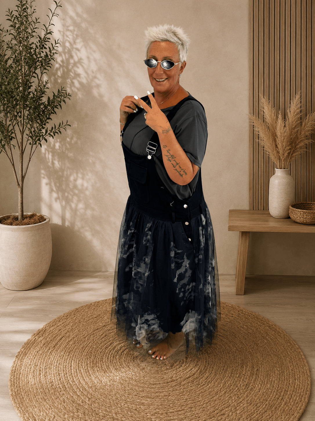 Salopette Jeans Tulle - Alebea