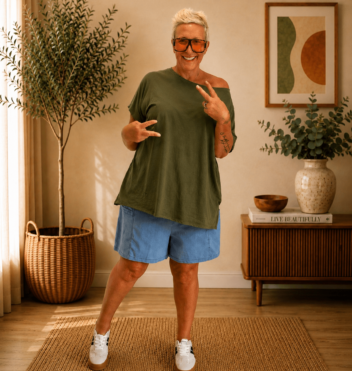 T-shirt Curvy Tagliata - Alebea