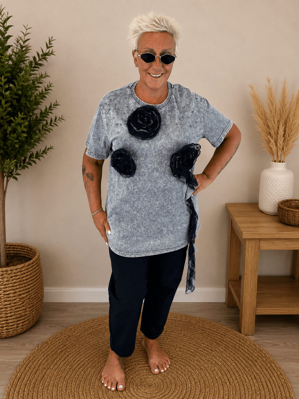T-shirt Rose Tulle - Alebea